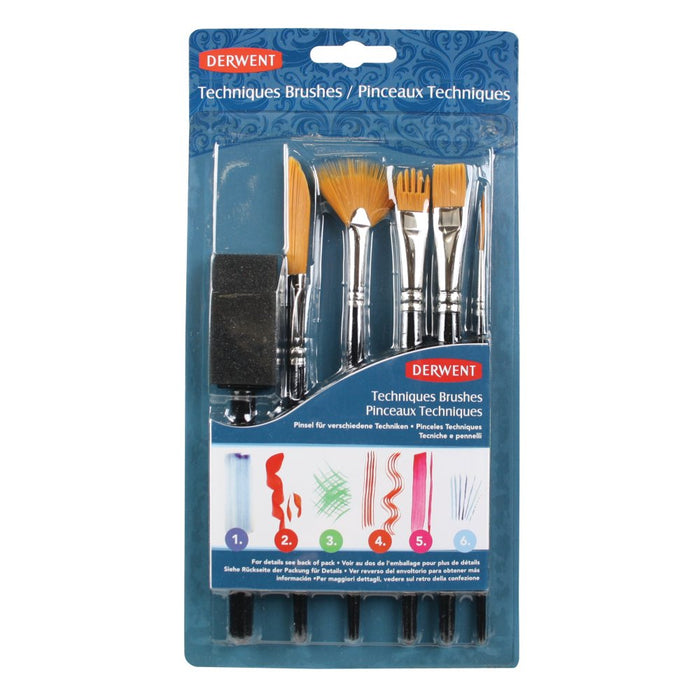 Set de pinceles para técnicas variadas - Derwent