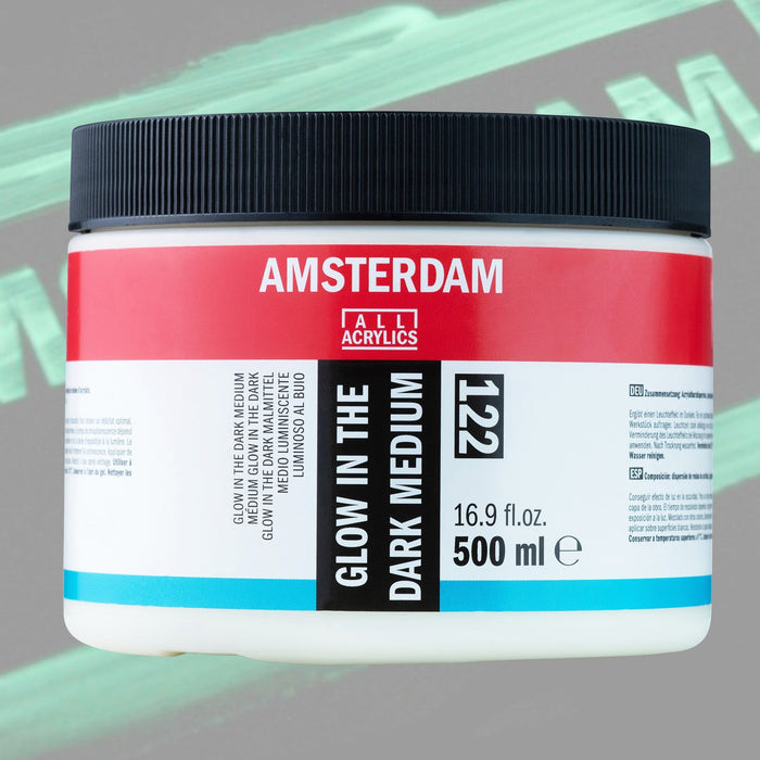 Medio acrílico luminiscente Glow in the dark 250ml - Amsterdam