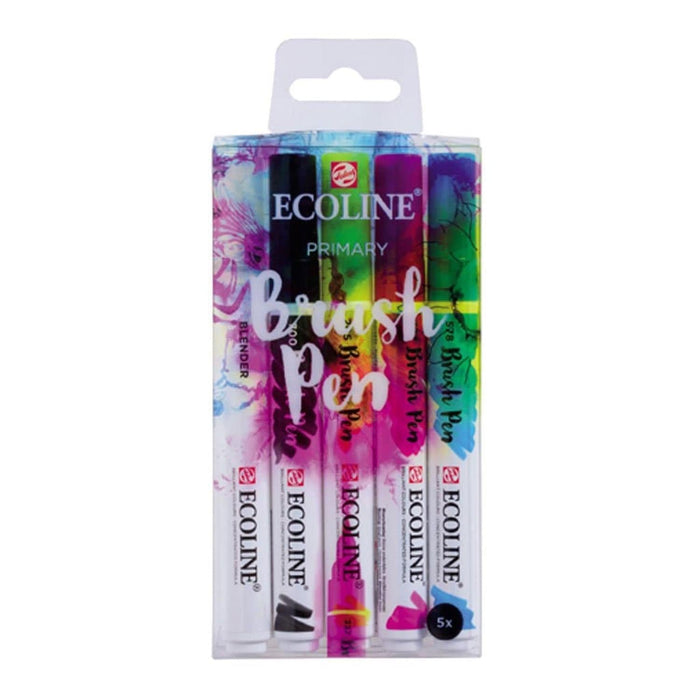 Royal Talens - Set Rotulador Acuarela Ecoline Brush Pen Primario No1 5 unidades