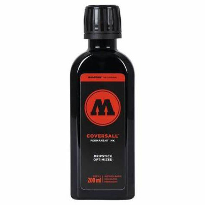 Tinta Permanente Negra Molotow Coversall 200ml