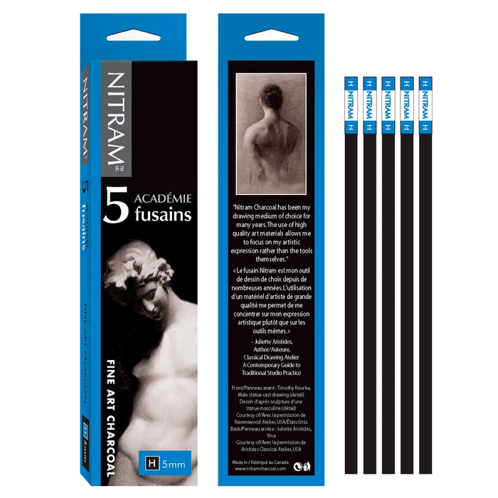 Set carboncillo duro H Académie Nitram 5 unidades