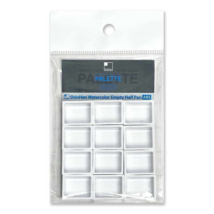 Media pastilla vacía para acuarelas ShinHan - 12 piezas