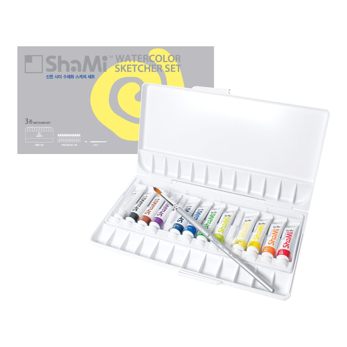 Set 12 acuarelas SHAMI sketcher 10ml - ShinHan