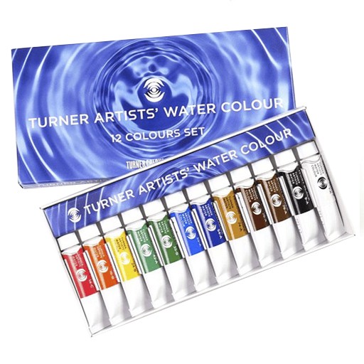 Set 12 Acuarelas en tubo 5ml Turner
