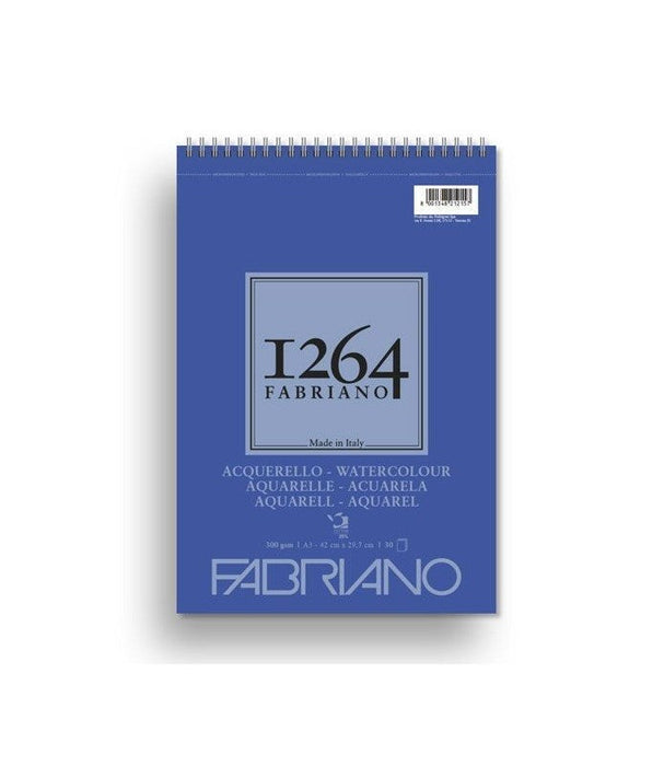 Bloc con espiral A4 21x29,7 300 g 30 hojas grano fino Fabriano 1264