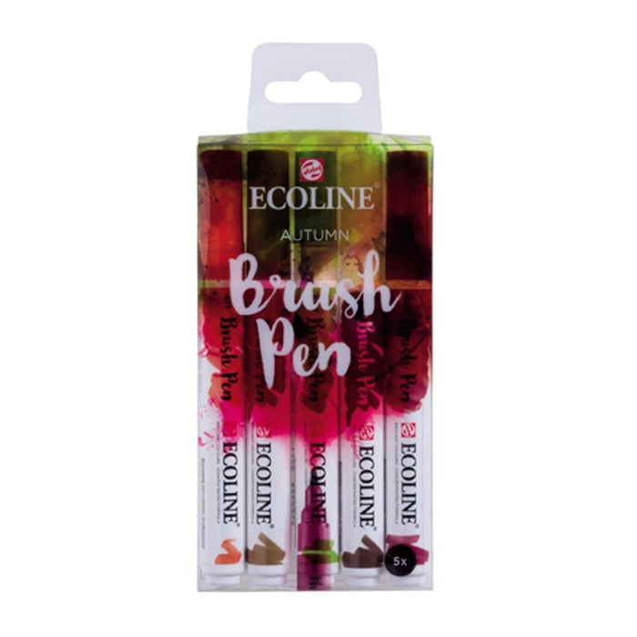 Royal Talens - Set Rotulador Acuarela Ecoline Brush Pen Otoño 5 unidades