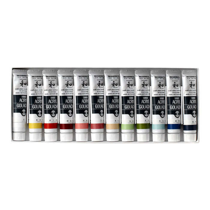 Set 12 Gouache acrílico Japanesque Turner 20ml