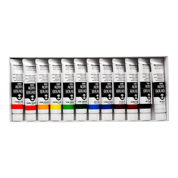 Set 12 Gouache acrílico Turner Colours of life 20ml