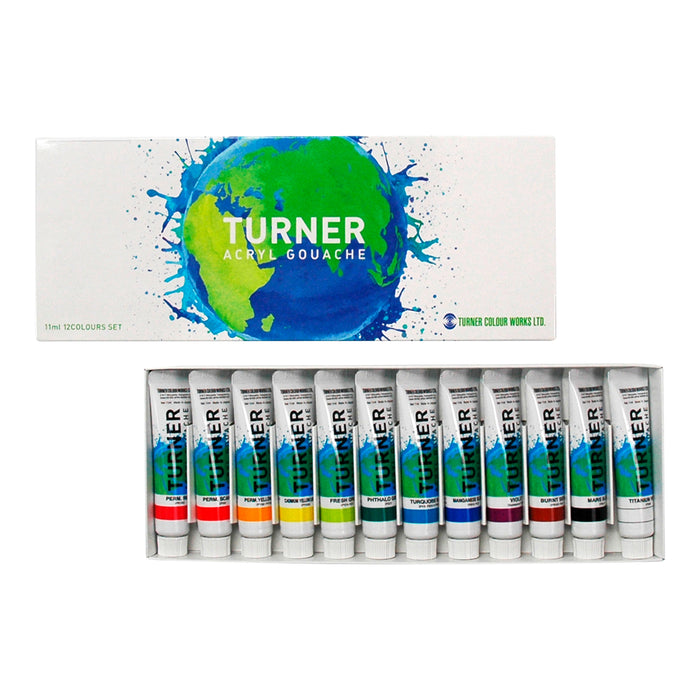 Set 12 Gouache acrílico Turner Earth 11ml