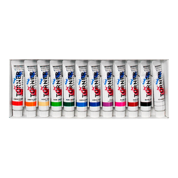 Set 12 Gouache acrílico Turner World 11ml