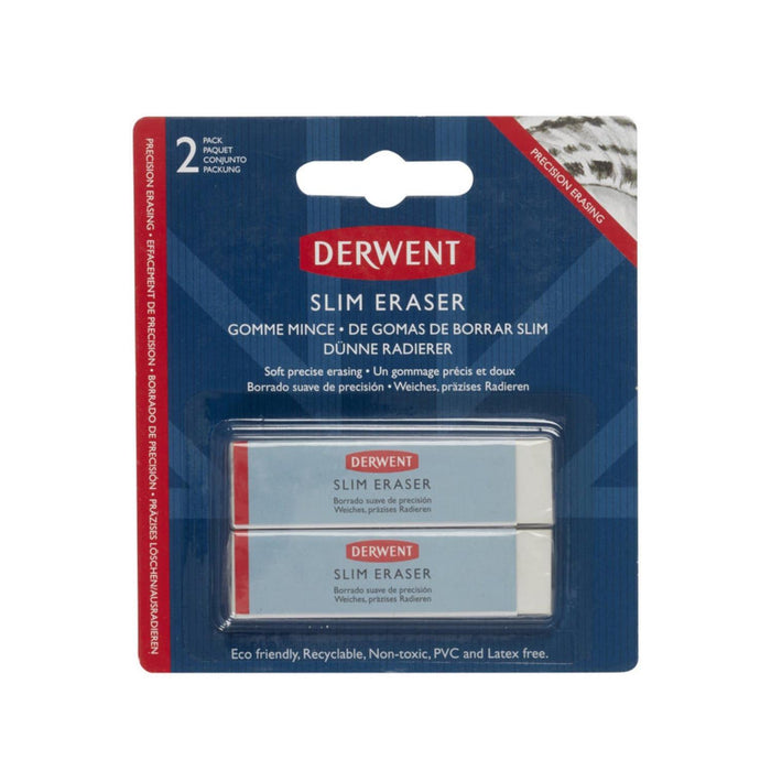 Derwent - Goma Slim Eraser 2 unidades
