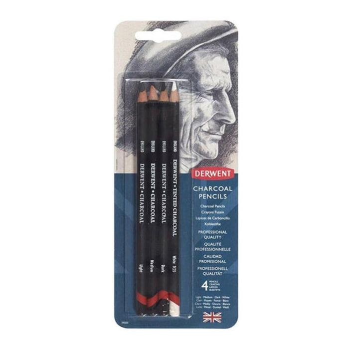 Derwent - Set Charcoal Pencils 4 unidades