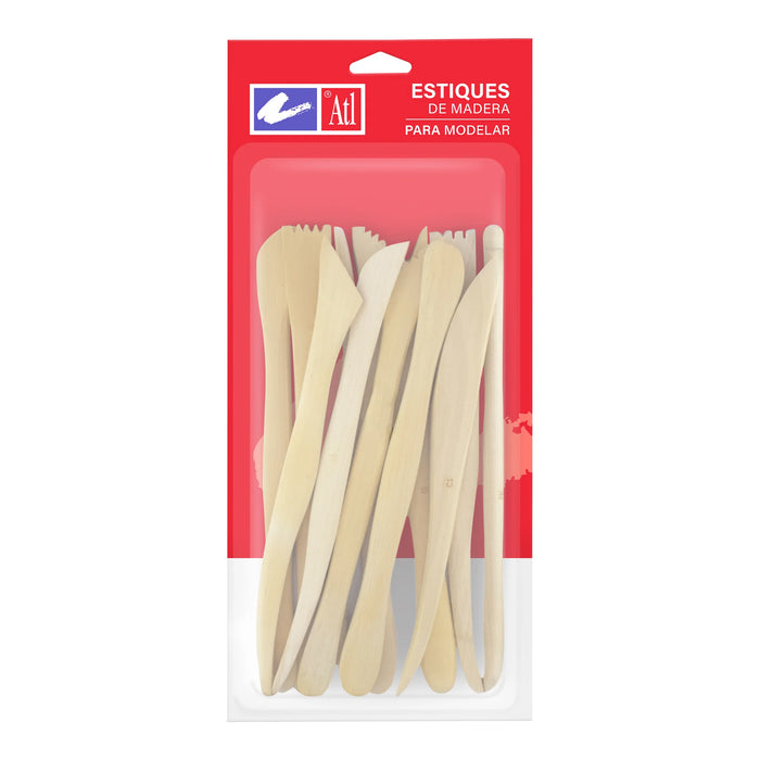 Set 12 palillos de madera - ATL