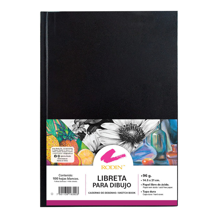 Bloc de papel para dibujo tapa dura - Rodin