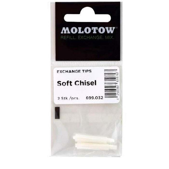 Molotow - CALLIGRAFX Punta Recambio Brush-Tip 1mm 2pc.
