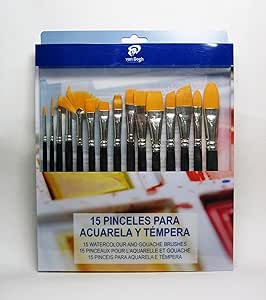 Set 15 pinceles cortos Van Gogh