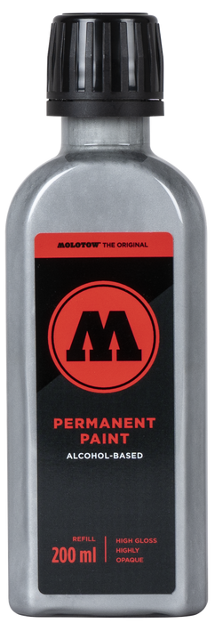 Tinta Permanent paint Plata cromada 200ml - Molotow