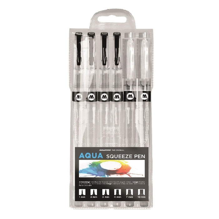 Molotow -  AQUA Squeeze Pen Set Pincel con Deposito Basic Set 2
