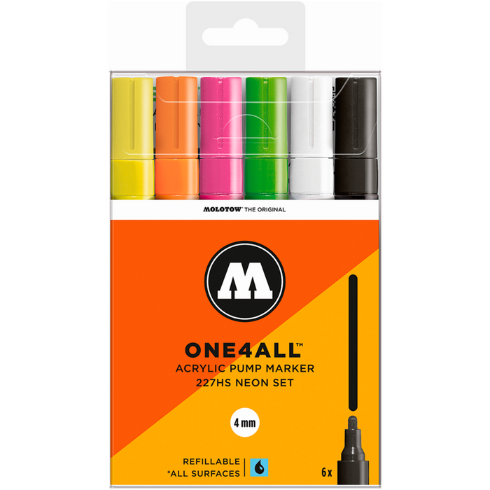 Molotow - ONE4ALL 127HS SET NEÓN 2MM