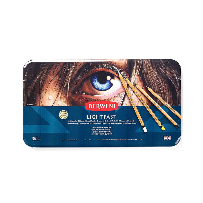 Derwent - Caja Lightfast Base Aceite 36 Unidades