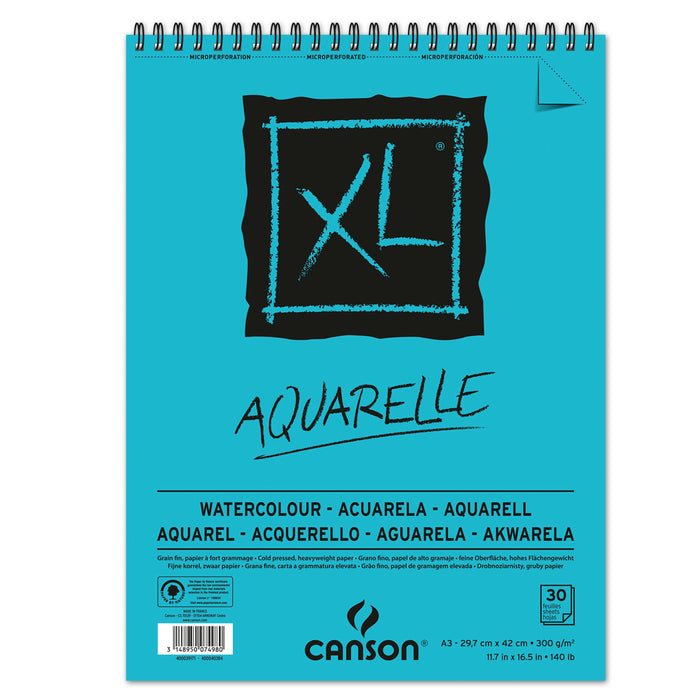 Bloc Aquarelle XL Canson 30 hojas 300gr