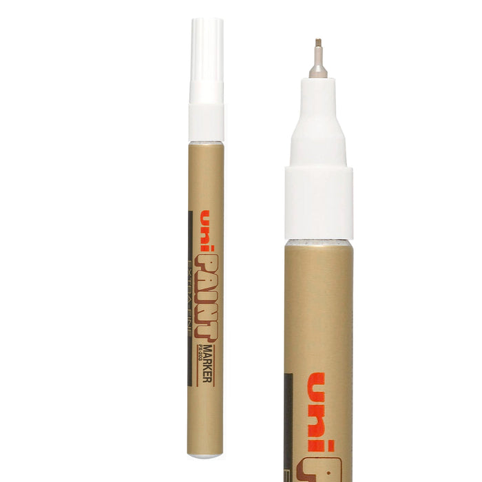 Rotulador permanente PX-203 UniPaint - Oro y plata