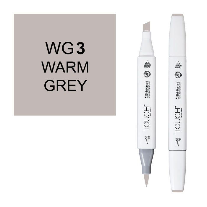 Set con 6 rotuladores warm grey TOUCH Twin Brush