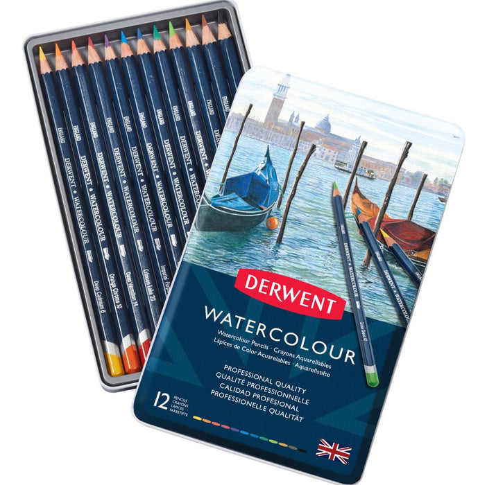 Derwent - Caja Watercolour Pencils 12 Unidades