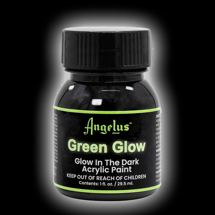 Pintura para cuero Angelus - Green Glow Brilla en la oscuridad