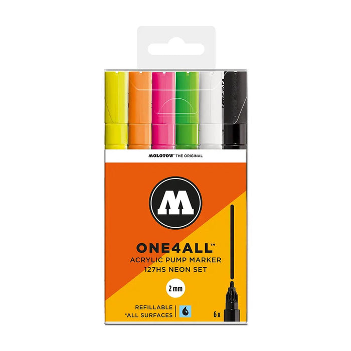 Molotow - ONE4ALL 127HS SET NEÓN 2MM