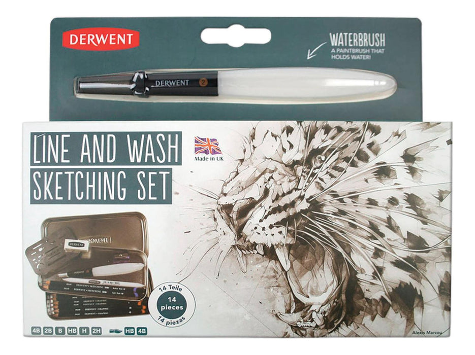 Derwent - Caja Line and Wash Sketching 14 Unidades