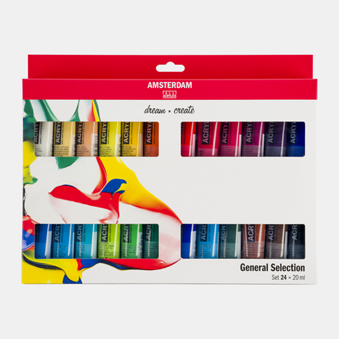 Royal Talens - Amsterdam Set Acrílicos Selección 20ml 24 unidades