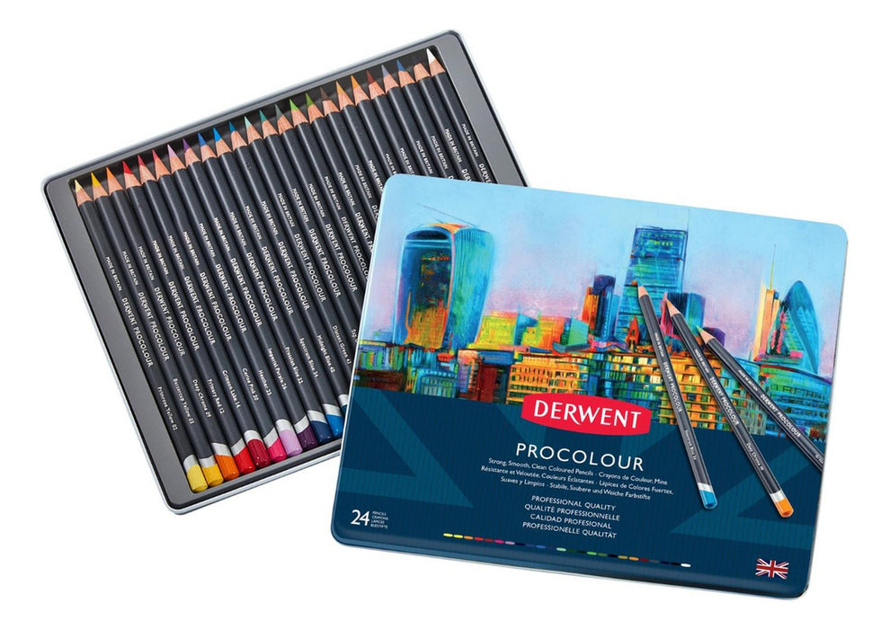 Derwent - Caja Procolour Base Cera 24 unidades