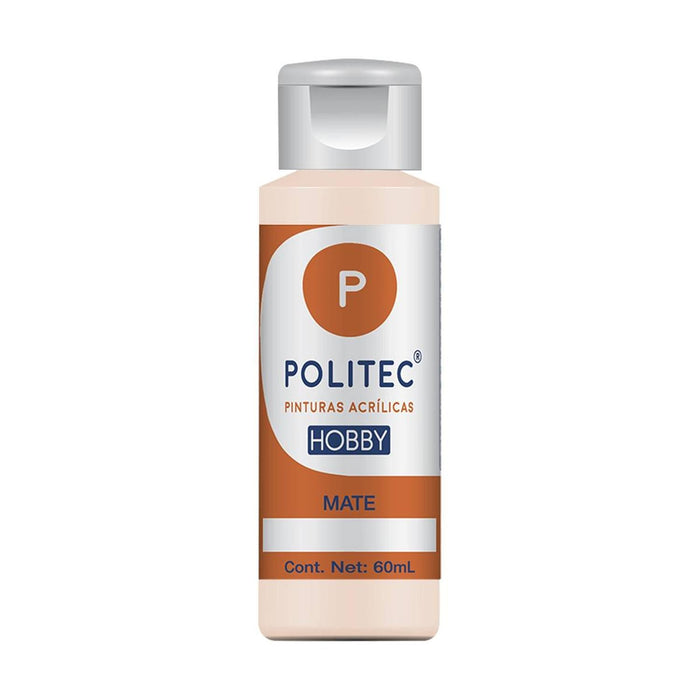 ACRILICO POLITEC HOBBY MATE AMARILLO MEDIO #318 60 ML