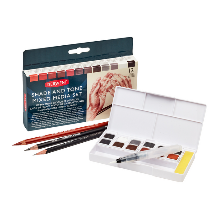 Set de Pinturas de Tonos Naturales y Sombras Derwent