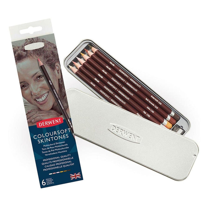 Derwent - Coloursoft Portrait Pencils 6 Unidades
