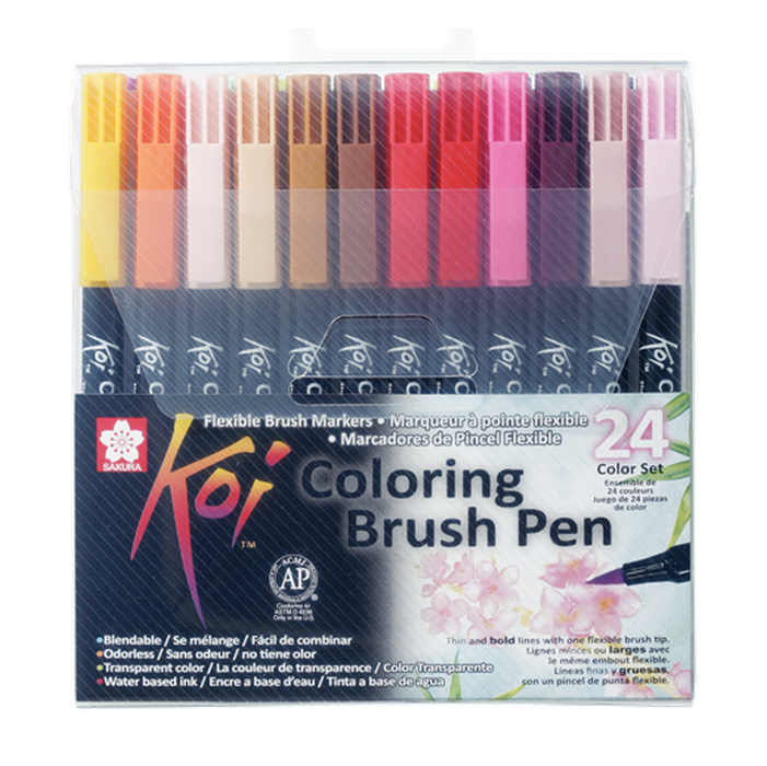 SAKURA - Koi Colouring Brush Pen 24 unidades