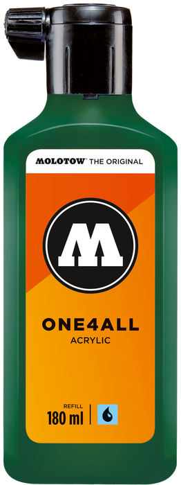 Pintura Acrilíca Molotow One4All 180ml #219 neon green fluorescent