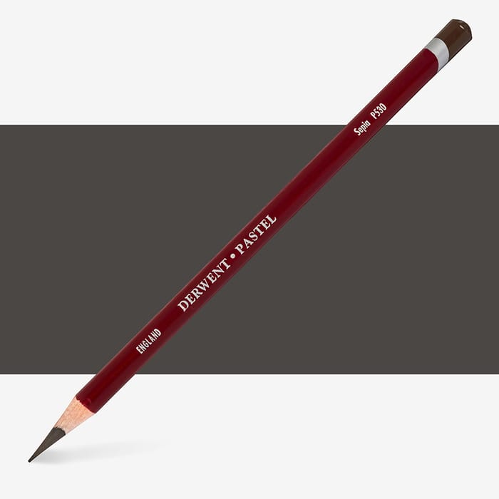 DERWENT - LÁPICES DE COLOR  PASTEL PENCIL SEPIA P530