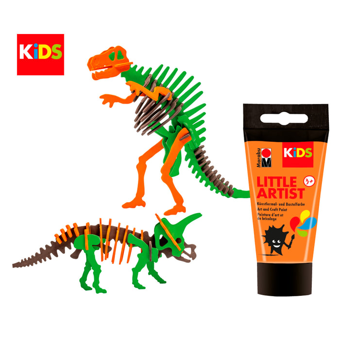 Set puzzle + pintura Dinos Marabu Kids