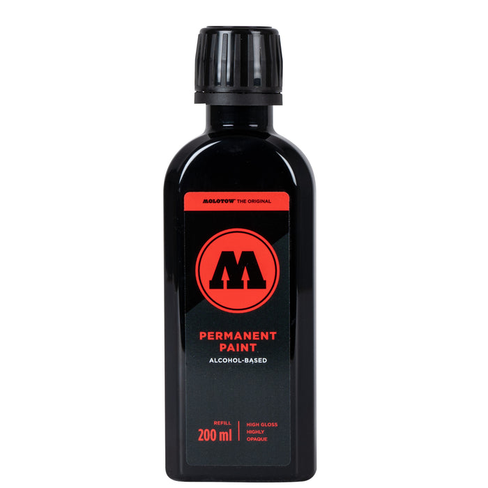 Tinta Permanent paint Signal Black 200ml - Molotow