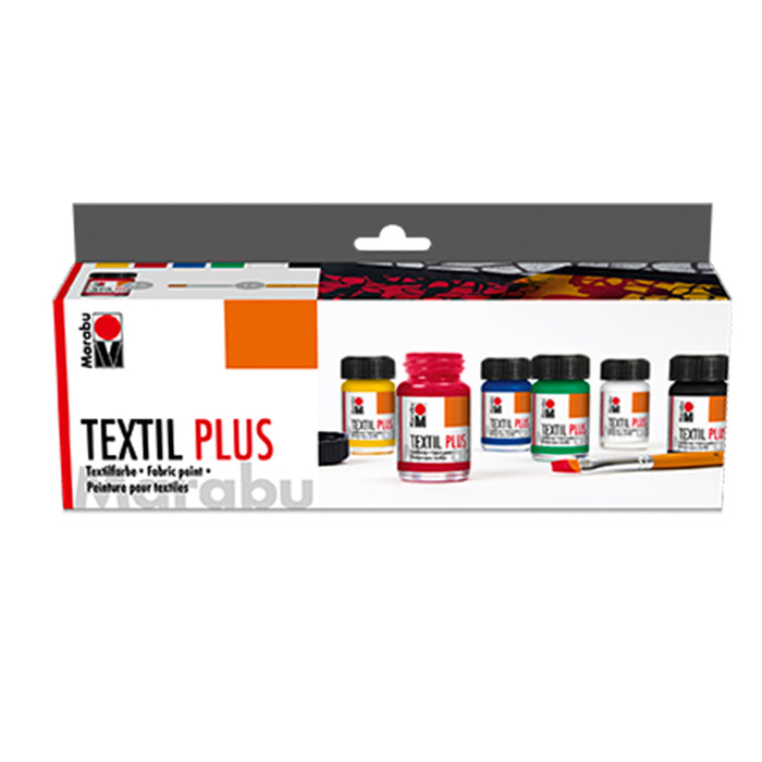 Set pintura textil plus Marabu 6x15ml