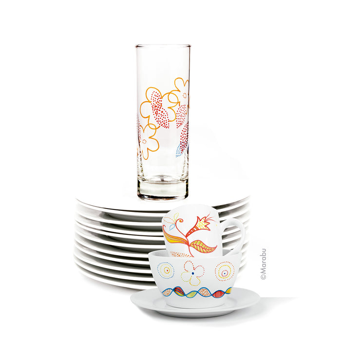 Set 5 rotuladores para porcelana y cristal verano Marabu