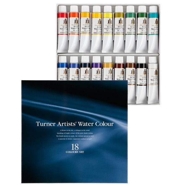 Set 18 Acuarelas en tubo 15ml Turner