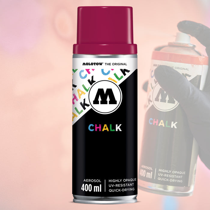 Pintura acrílica tiza en spray UFA chalk Molotow 400 ml