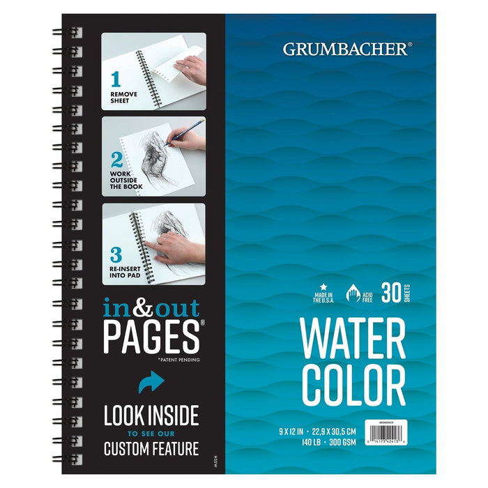 Grumbacher - Bloc Watercolor Fold Over Pad