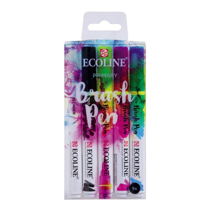 Royal Talens - Set Rotulador Acuarela Ecoline Brush Pen Primario No2 5 unidades