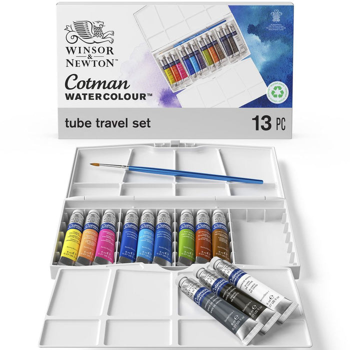 W&N Acuarelas CWC Caja Pintor Plus 12 Tubos 8 ml.