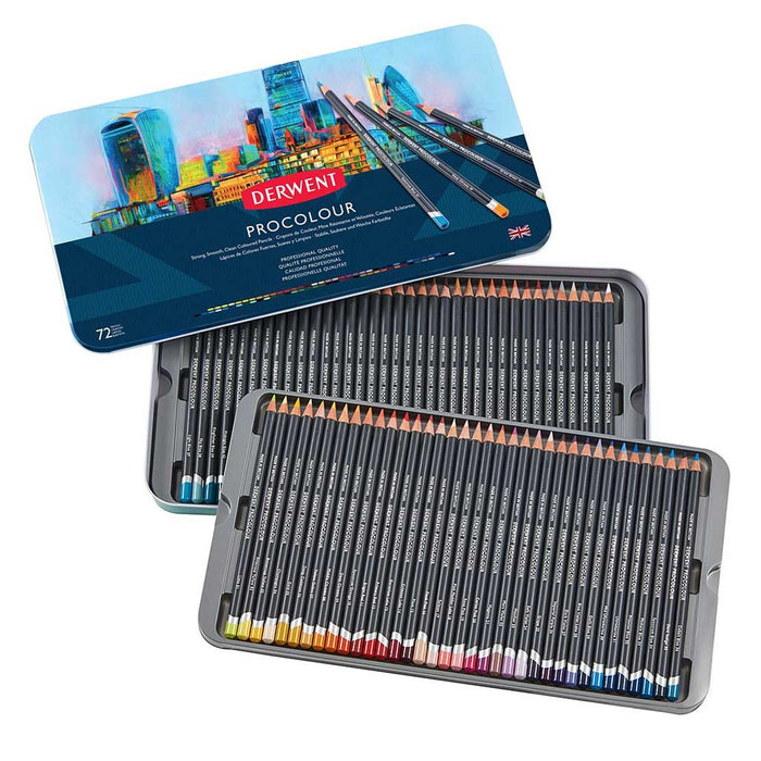 Derwent - Caja Procolour Base Cera 72 Unidades
