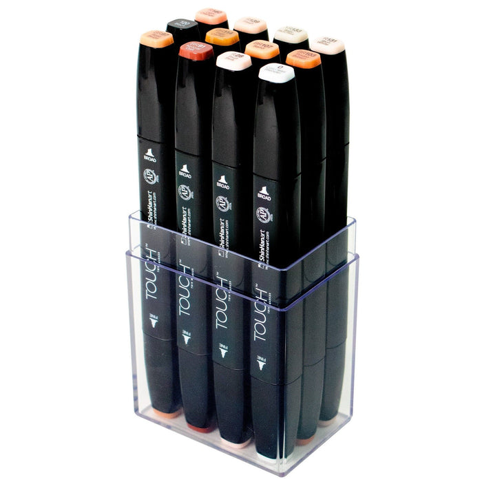 Set 12 rotuladores TWIN TOUCH Tonos piel